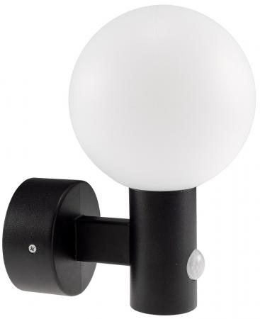 ChiliTec LED Wandleuchte "LAMU" mit PIR-Sensor IP65, 15W, schwarz, 4000k / neutralweiß
