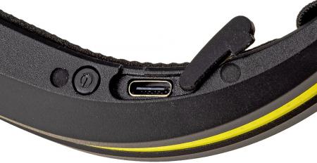 ChiliTec LED-Stirnlampe mit Akku "CTH-8" 5W, 400 Lumen, 230° Ausleuchtung, USB-C