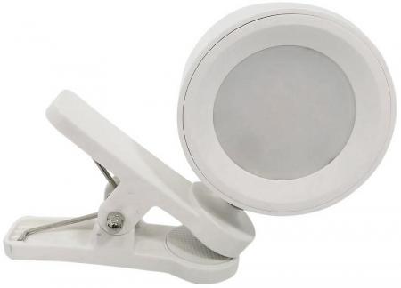 ChiliTec LED Akku Clip-Leuchte "CT-AKL3" Dimmbar, CCT 3000k-6000k, weiß