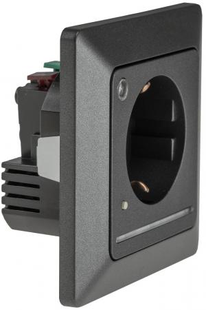 ChiliTec MILOS Schutzkontakt-Steckdose mit LED Lichtsensor Anthrazit 250 V 16 A – 24085