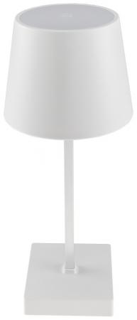 ChiliTec LED Akku Tischleuchte 26cm, dimmbar USB-C, 160Lumen, 1200mAh, 3000k, Weiß