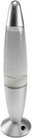 ChiliTec Lavalampe "CTL Funky-Si LED" 34cm RGB Wasser & Wachs: Klar, Body: Silber