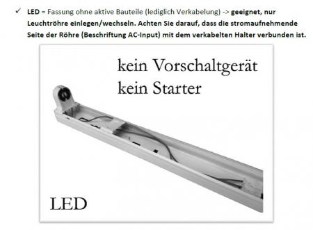 NEUSIUS PFLANZENLICHT -  60cm LED Pflanzenlicht Röhre | 8W T8 Vollspektrum (inkl. Starter)