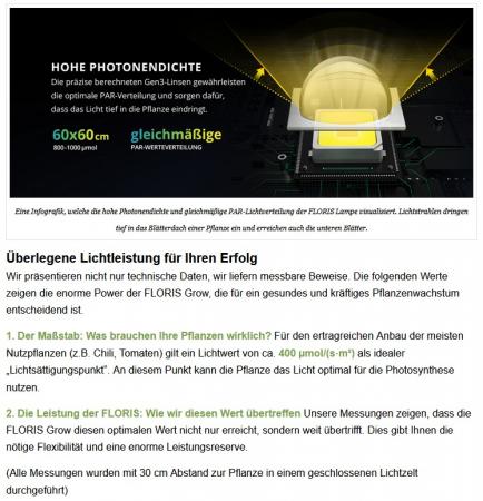 NEUSIUS PFLANZENLICHT - LED-Pflanzenlampe FLORIS Grow 150W