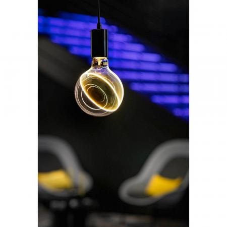 SLV 1008160 LED Illusion Globe 125 slanting top, LED-Leuchtmittel, smokey, E27, PHASE, 5 W, 2200 K