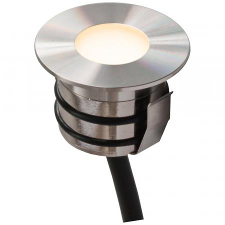 EVN LED Bodeneinbauleuchte rund EDS IP65 12V/DC 0.6W 3000K 36lm EinbauØ35