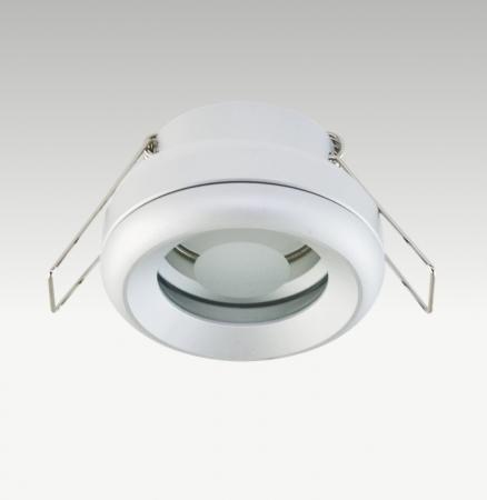 EVN 443128 Deckeneinbauleuchte rund Silber IP44 GZ4 12 V Einbaudurchmesser 46 mm