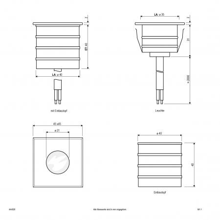 EVN LED Bodeneinbauleuchte, IP65 444520
