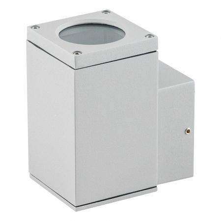 EVN Robuste Wandleuchte Aussen 1-flg grau IP54 aufwärtsgerichteter Lichtkegel