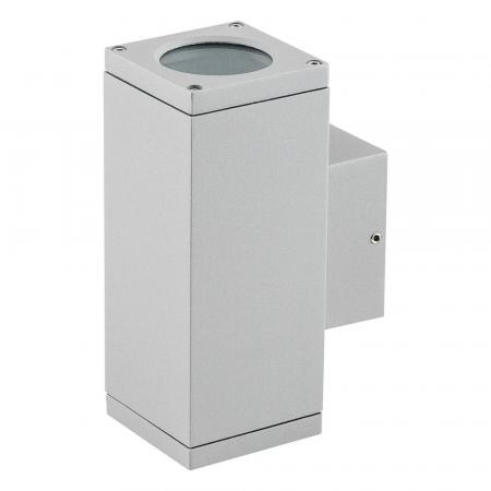 EVN 2-flammige up&down Außenwandleuchte grau IP54