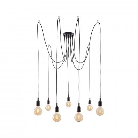 Paulmann 50390 Neordic Ketil Pendelleuchte max.7x20W E27 Schwarz 230V Silikon/Metall