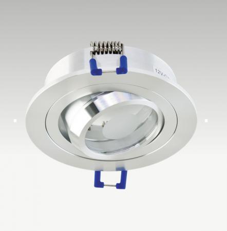 EVN 506014 Schwenkbare Deckeneinbauleuchte Aluminium 12 V 20° Einbaudurchmesser 80 mm