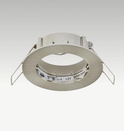 EVN 511013 Deckeneinbauleuchte Chrom satiniert ohne Fassung Einbaudurchmesser 62 mm
