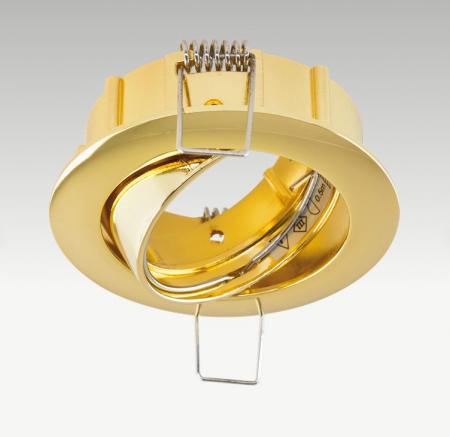 EVN 515421 schwenkbare Deckeneinbauleuchte ohne Fassung Gold 40° Einbaudurchmesser 75 mm