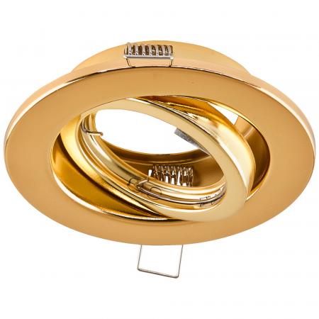 EVN 517421 schwenkbare Deckeneinbauleuchte ohne Fassung Gold 25° Einbaudurchmesser 80 mm