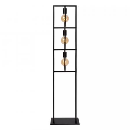 Lucide SUUS Stehleuchte 3xE27 Schwarz Metall Vintage modern drehbar