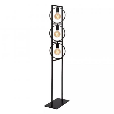 Lucide SUUS Stehleuchte 3xE27 Schwarz Metall Vintage modern drehbar