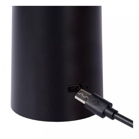 Lucide JIVE – wiederaufladbare LED Tischlampe CCT IP44 für Innen & Außen in Schwarz