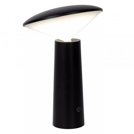 Lucide JIVE – wiederaufladbare LED Tischlampe CCT IP44 für Innen & Außen in Schwarz