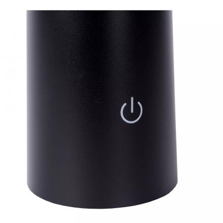 Lucide JIVE – wiederaufladbare LED Tischlampe CCT IP44 für Innen & Außen in Schwarz