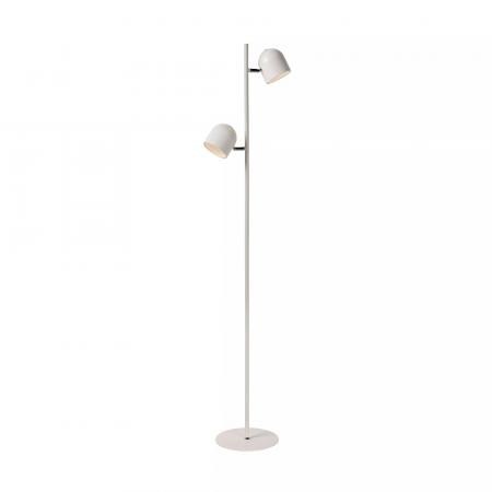 Lucide SKANSKA LED Stehlampe 2x5W 3000K 3-StepDim Weiß Modern Metall