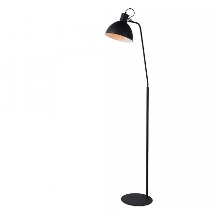 Lucide Stehlampe SHADI – Stehleuchte mit Leselampe & Schwenkarm Schwarz