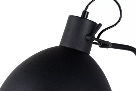 Lucide Stehlampe SHADI – Stehleuchte mit Leselampe & Schwenkarm Schwarz