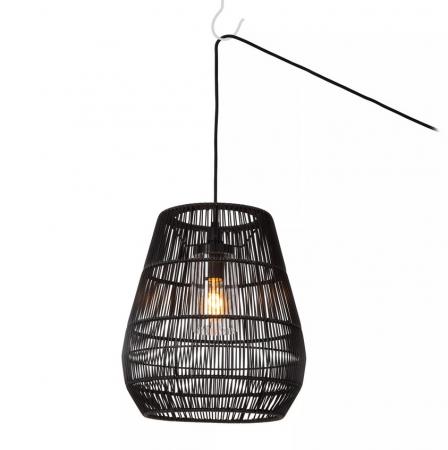 Lucide NERIDA Pendelleuchte Außen Ø35cm IP44 Schwarz
