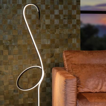 Lucide FLAMINGO LED Stehleuchte RGB Multicolor 127cm Stahl Fernbedienung