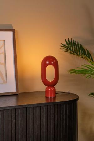 Lucide BARRIS Tischlampe E27 Terrakotta Stahl modern oval 30cm