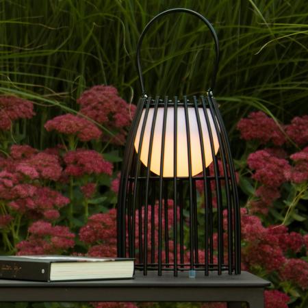 Lucide FJARA – wiederaufladbare LED Tischlampe Innen & Außen in Schwarz