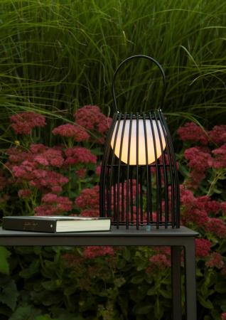 Lucide FJARA – wiederaufladbare LED Tischlampe Innen & Außen in Schwarz