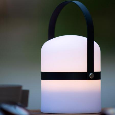 Lucide LITTLE JOE – wiederaufladbare LED Tischlampe Innen & Außen in Schwarz