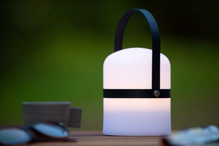 Lucide LITTLE JOE – wiederaufladbare LED Tischlampe Innen & Außen in Schwarz