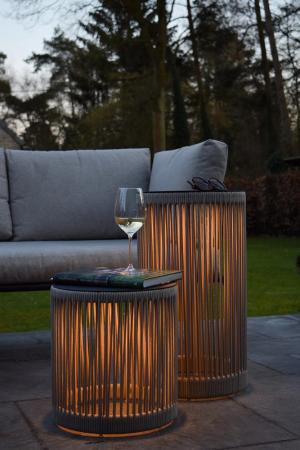 Lucide PINGI Akku-Stehlampe LED Outdoor IP44 Taupe 3-StepDim