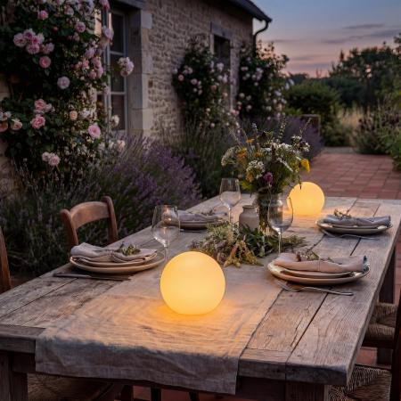 Lucide PINO – wiederaufladbare LED Tischleuchte für Innen & Außen mit RGB, CCT und Fernbedienung
