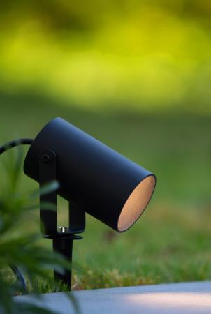 Lucide TAYLOR Gartenstrahler Ø10 cm GU10 IP65 Schwarz
