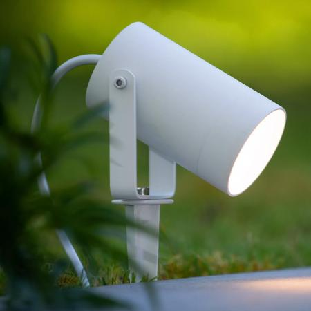 Lucide TAYLOR Gartenstrahler Ø10 cm GU10 IP65 Weiß