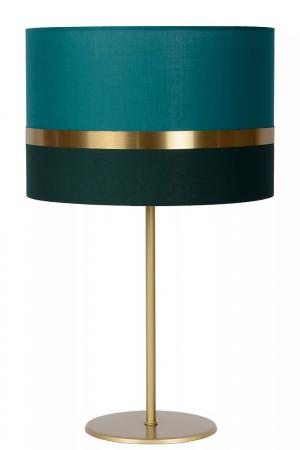 Lucide EXTRAVAGANZA TUSSE Tischlampe Ø30 cm E14 Grün Gold Leinen