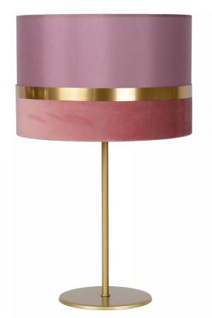 Lucide EXTRAVAGANZA TUSSE Tischlampe Ø30 cm E14 Rosa Gold Leinen