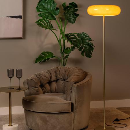 Lucide SENTINO Stehlampe Ø40cm 3xG9 Taupe Retro Design modern