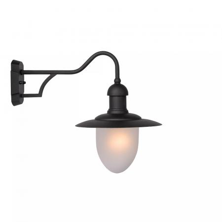 Lucide ARUBA - Wandleuchte Außen - Ø 25 cm - 1xE27 - IP44 - Schwarz