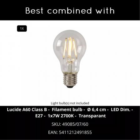 Lucide ARUBA Mastleuchte Rostfarben IP44 E27