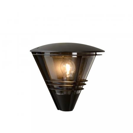 Lucide LIVIA Wandleuchte IP44 Schwarz – 1x E27 Außenwandleuchte
