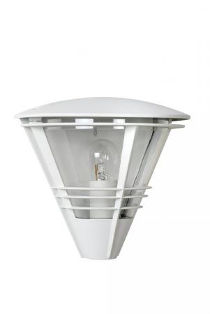 Lucide LIVIA Wandleuchte IP44 Weiß – 1x E27 Außenwandleuchte