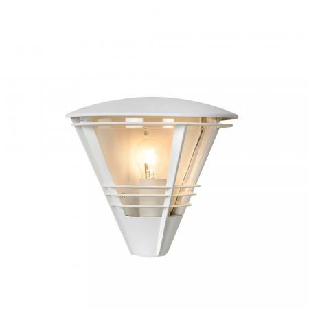 Lucide LIVIA Wandleuchte IP44 Weiß – 1x E27 Außenwandleuchte