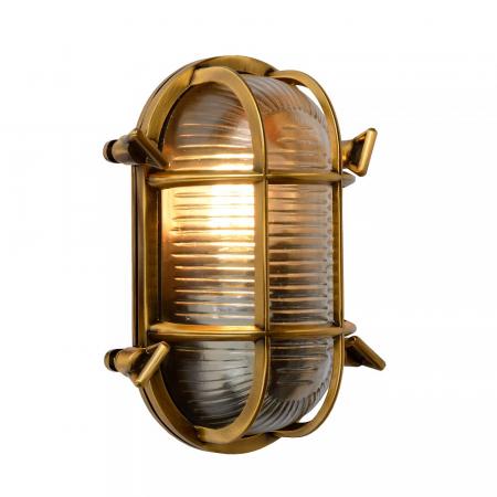 Lucide DUDLEY Wandleuchte Außen Messing E27 IP65 Vintage Design