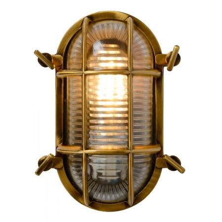 Lucide DUDLEY Wandleuchte Außen Messing E27 IP65 Vintage Design