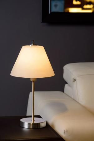 Lucide TOUCH Tischleuchte Ø22cm E14 Chrom Matt Touchdimmer