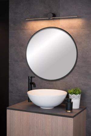 Lucide MIZAR LED Wandleuchte Badezimmer 60 cm Schwarz IP44 2700K